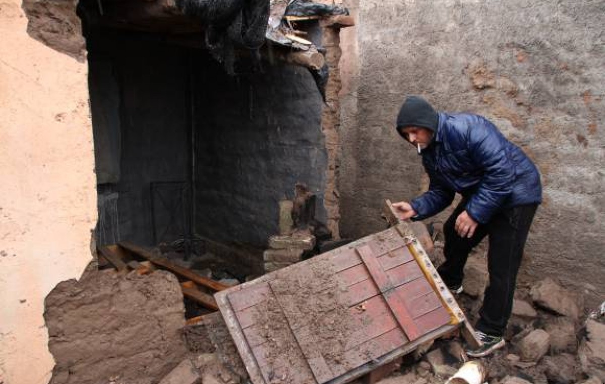 Temporal en San Juan: más de 80 viviendas destruidas