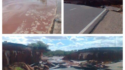 La Rioja: intendente tuvo que destruir una ruta para evitar que se inunde el pueblo