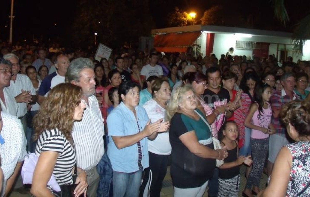 Masiva manifestación en Coronda reclamando mayor seguridad