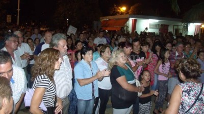 Masiva manifestación en Coronda reclamando mayor seguridad