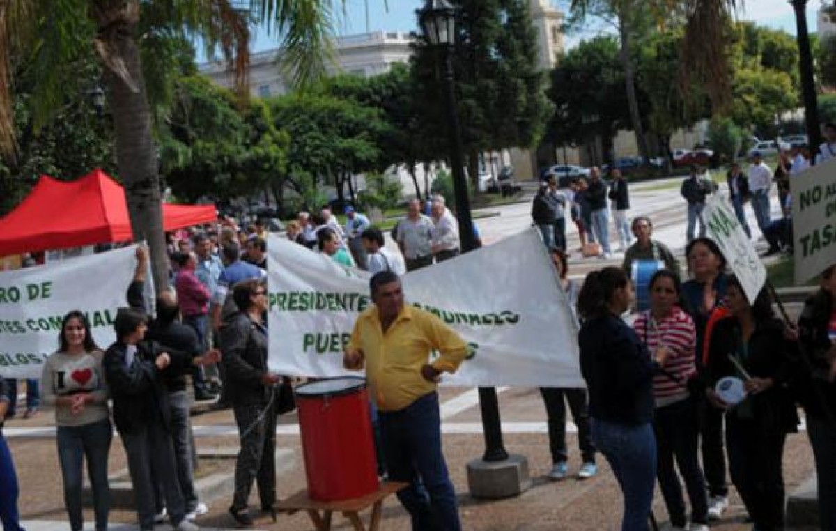 Jefes comunales se hicieron oír en Santa Fe por la tasa vial y más recursos