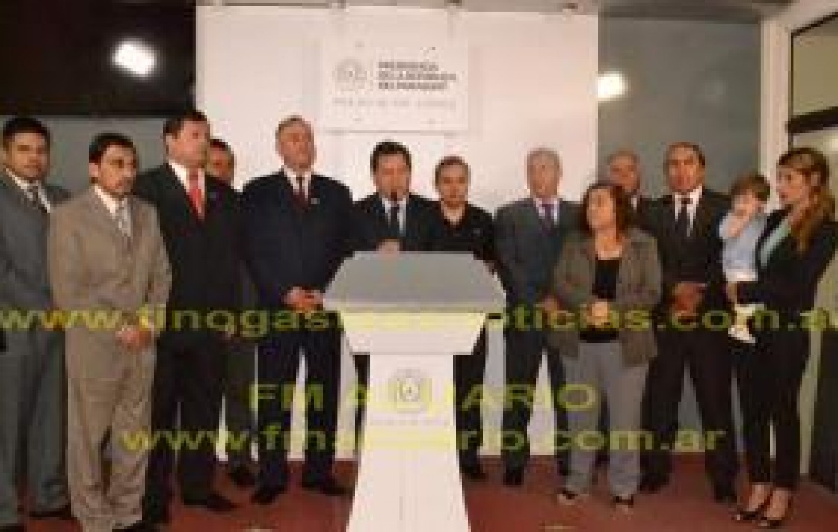 El presidente de Paraguay, recibió al intendente de Tinogasta