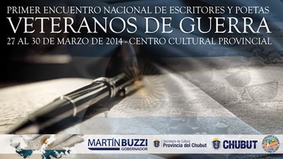 Rawson será sede del “Primer Encuentro Nacional de Escritores y Poetas Veteranos de Guerra”
