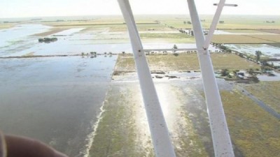 Por desborde del Ctalamochita hay 135 mil hectáreas bajo el agua