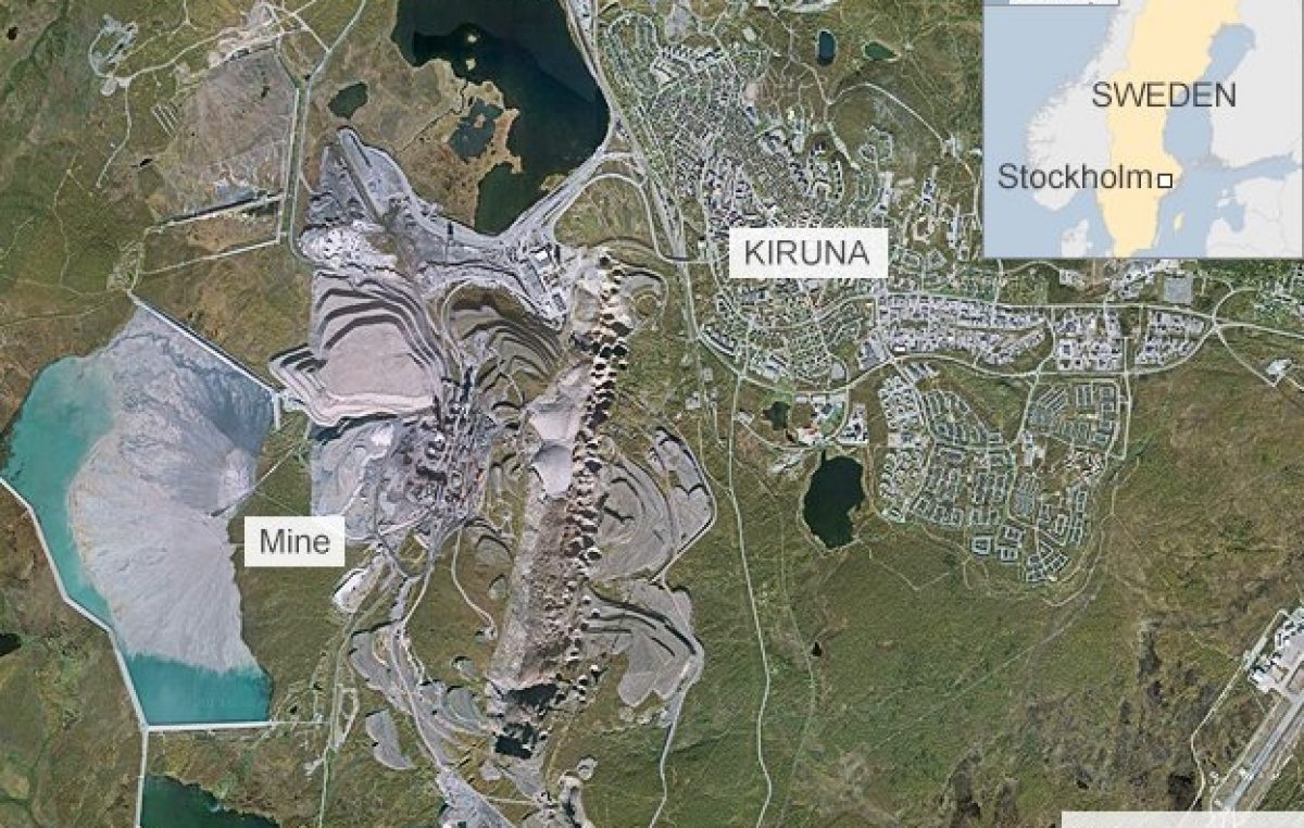 Suecia: mudarán una ciudad completa a unos kilómetros por una minera