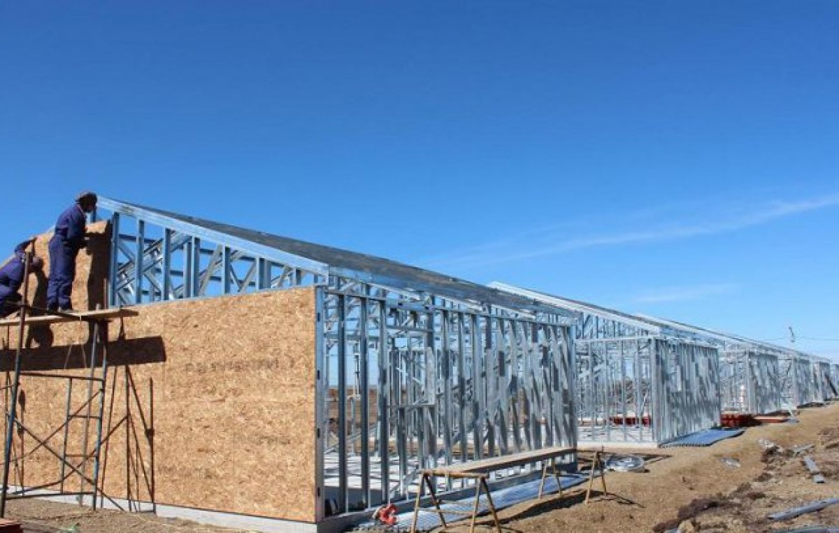 Avanza en Río Grande la construcción de 50 viviendas sociales