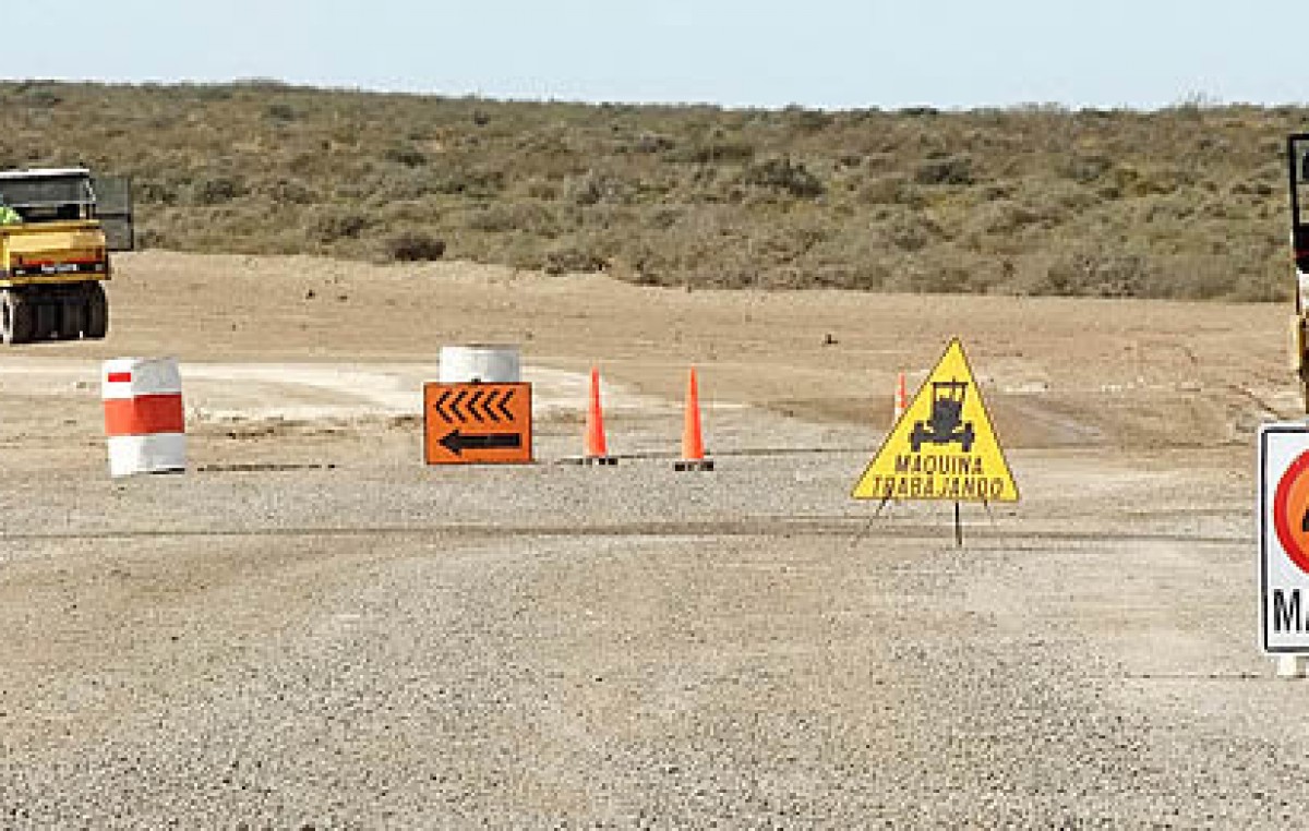 Avanza la ruta interbalnearia entre Puerto Madryn y Rawson