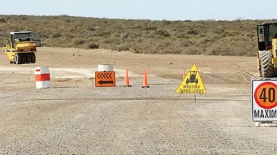 Avanza la ruta interbalnearia entre Puerto Madryn y Rawson
