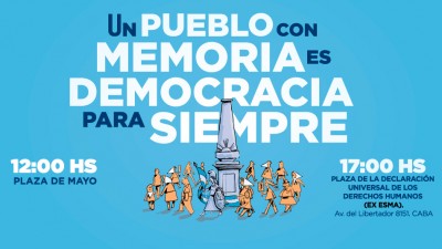 Movilizaciones y actos en todo el país por el Día Nacional de la Memoria por la Verdad y Justicia