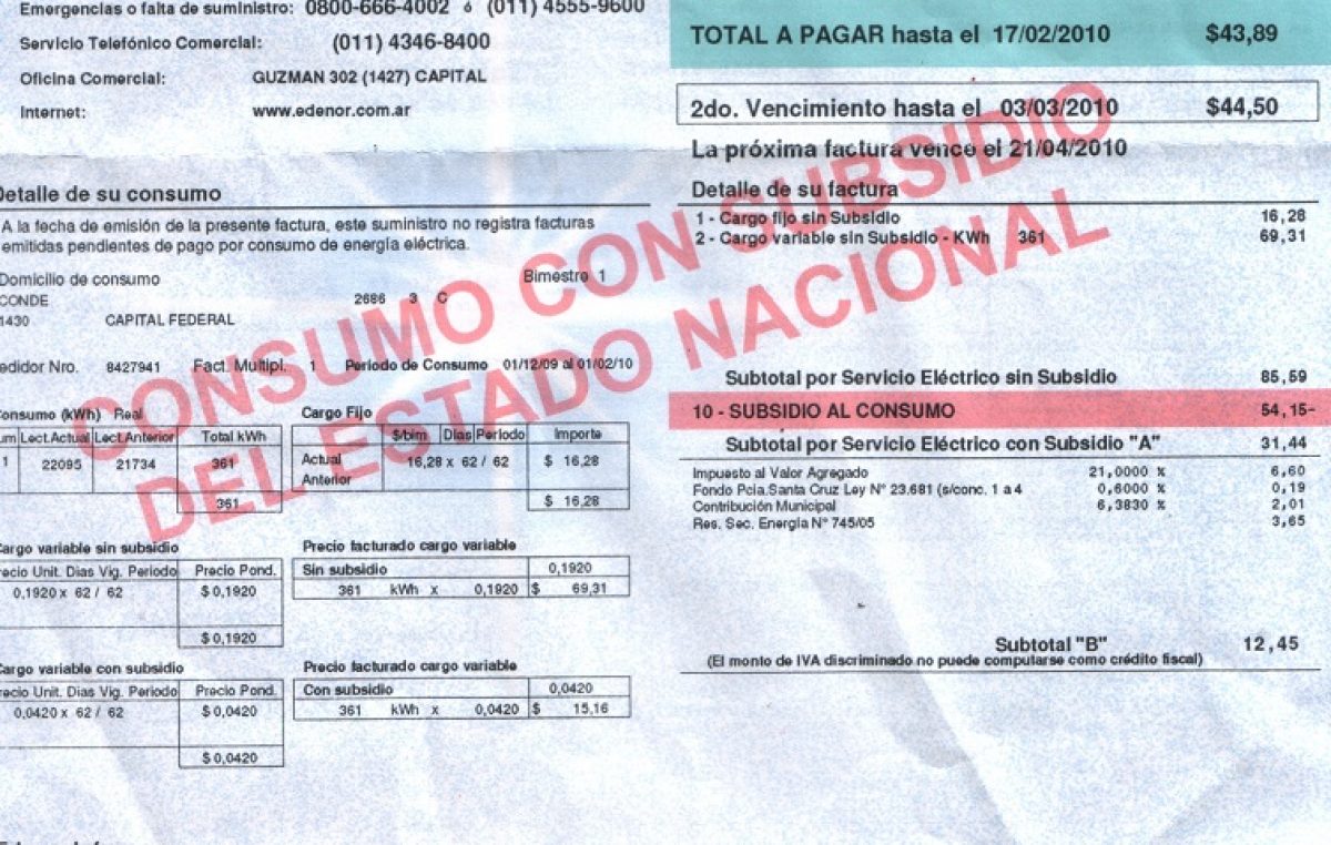 Nación trabaja en la eliminación de subsidios a servicios públicos