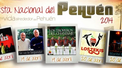 Fiesta Nacional del Pehuén. 17 al 20 de Abril en Aluminé
