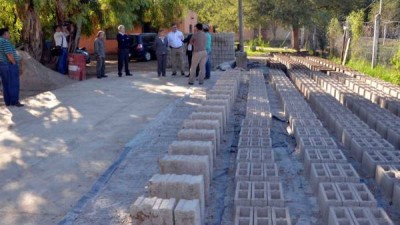Villa Mercedes: Creció la demanda de blocks fabricados por el Municipio