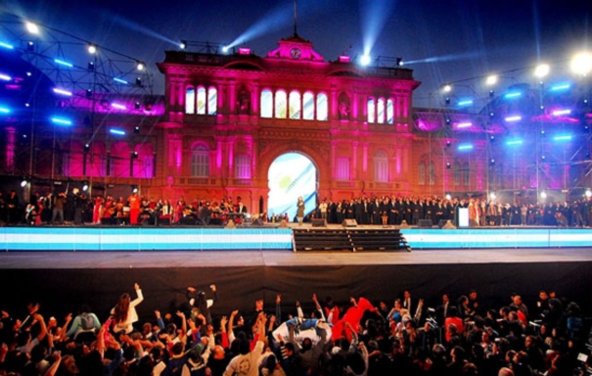 Artistas populares encabezarán la fiesta en Plaza de Mayo