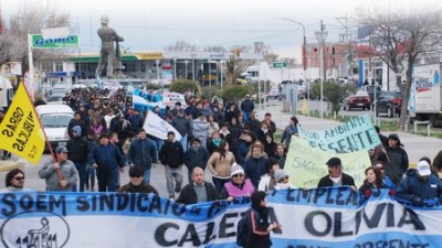 SOEMCO Caleta Olivia: No acataron la conciliación obligatoria y comenzó el paro por tiempo indeterminado