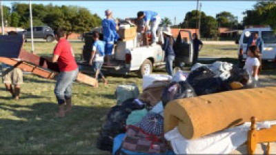 Clorinda: 25 familias son evacuadas por al crecida del río Paraguay