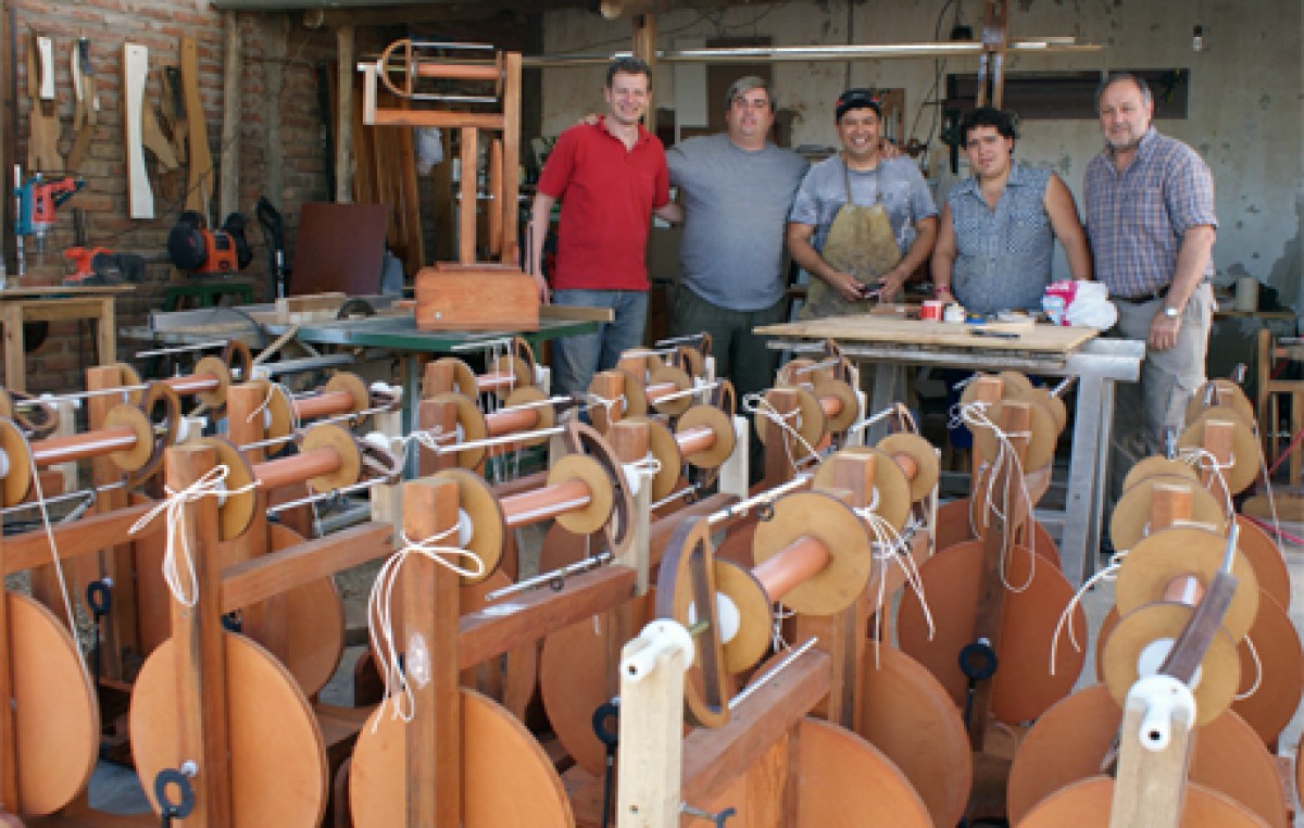 Innovadora fabricación de ruecas