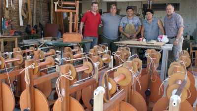 Innovadora fabricación de ruecas