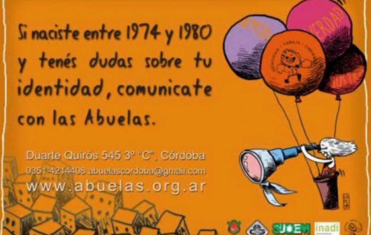 Abuelas lanza campaña de difusión con ayuda de gremios Cordobeses