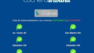 Un Bahiense crea aplicación para saber cuáles son las cocheras del centro que tienen lugar disponible