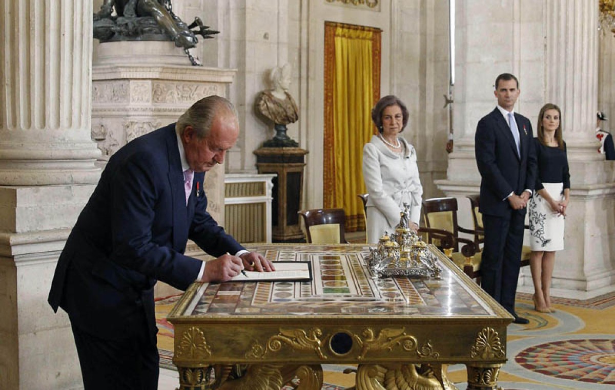 Fin del reinado de Juan Carlos y proclamación de Felipe