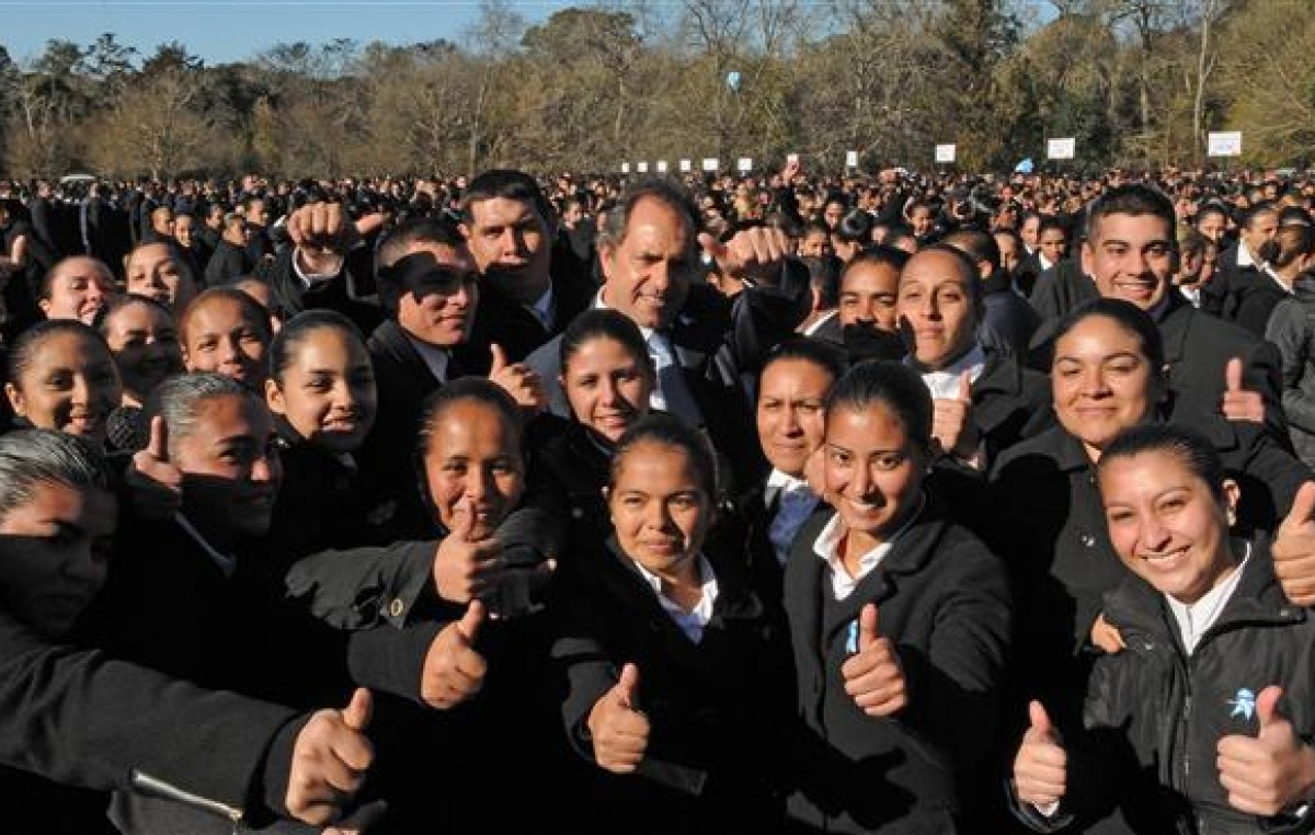 Scioli aseguró que se avanzará con las policías municipales