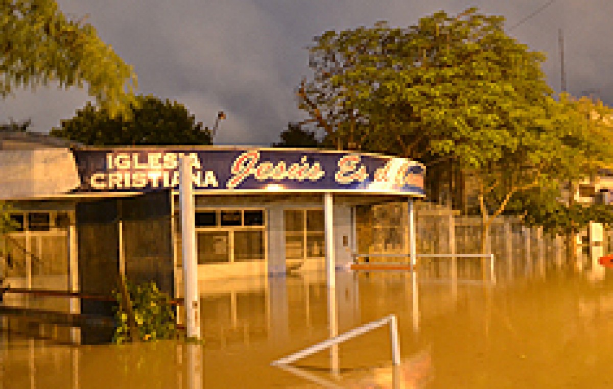 Clorinda resultó anegada por las lluvias y porque no funcionaron las bombas
