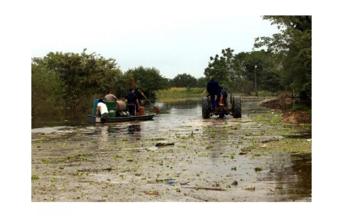 Alerta en Formosa por la crecida del río Paraguay