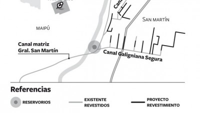 Construirán en Mendoza tres grandes reservorios de agua