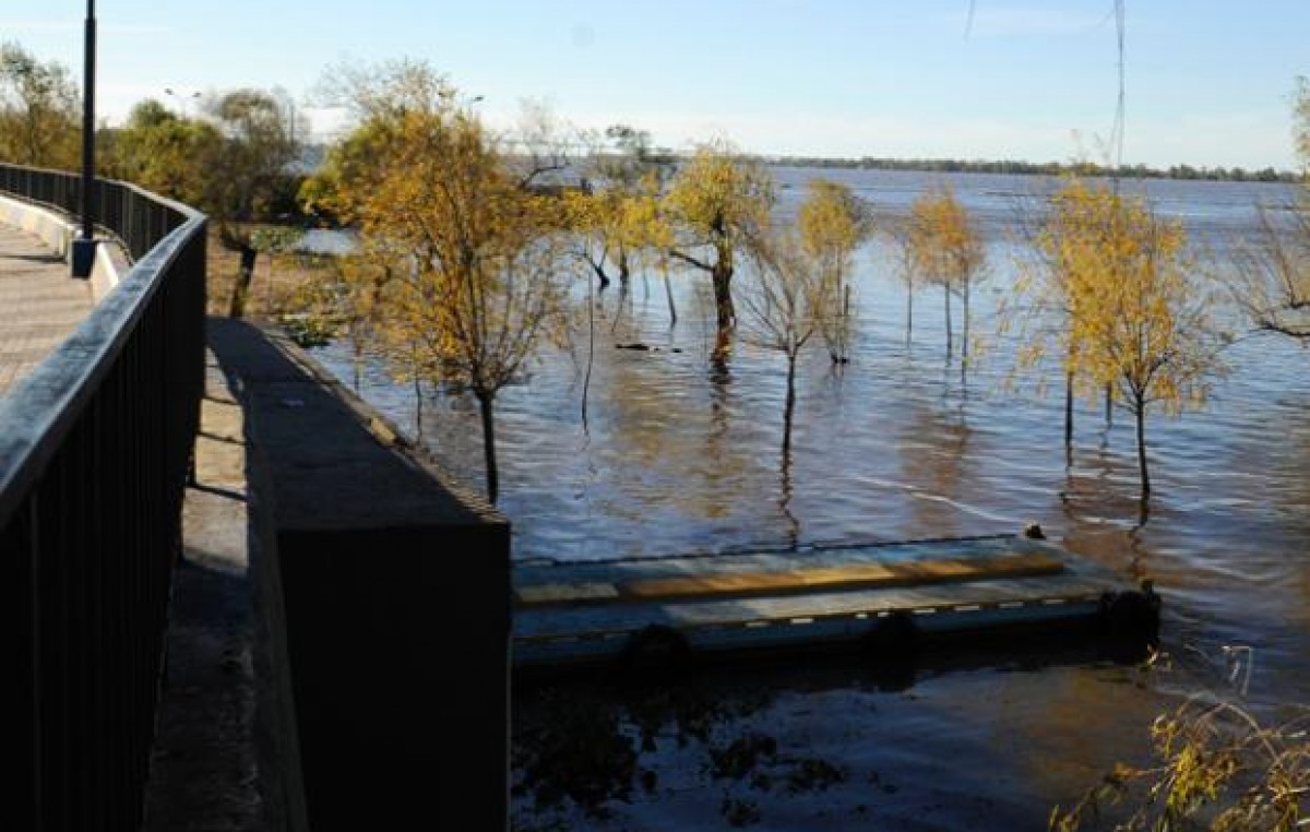 El Paraná crece en Rosario pero desde el municipio consideran que la situación es «controlable»