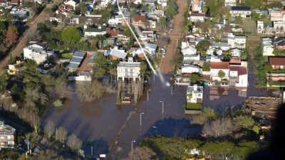 En Colón se evacuaron 48 familias por la crecida del río Uruguay