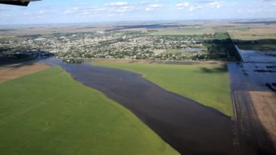 Inician en Marcos Juarez la construcción del canal para evitar inundaciones