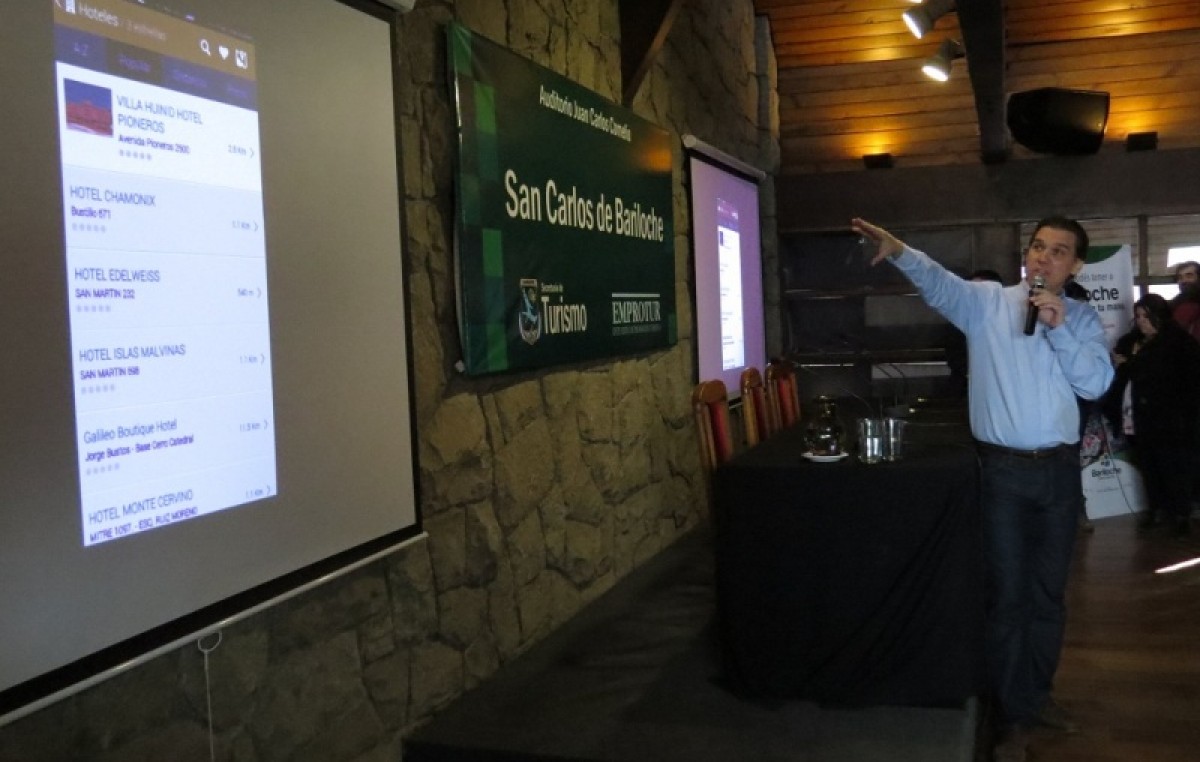 Bariloche presentó la primera guía turística geolocalizada del país