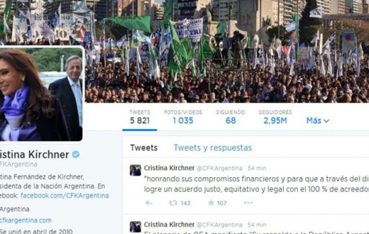 Fondos buitre: Cristina destacó el apoyo de la OEA