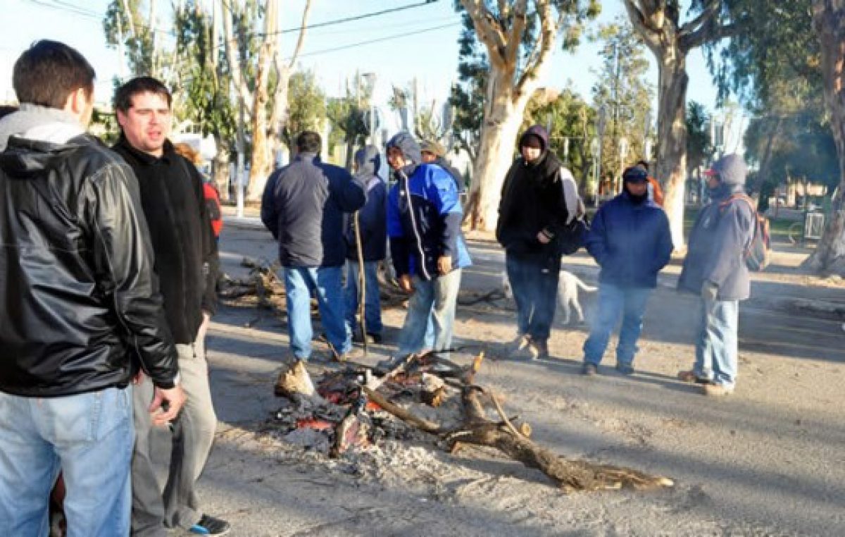 Empleados municipales se manifestaron en Madryn