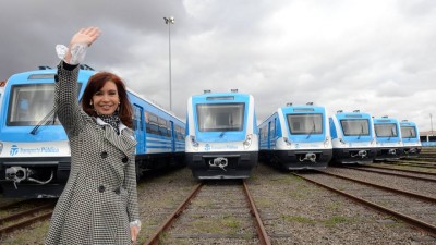 Cristina aseguró que desde hoy podrán viajar 400.000 pasajeros en el ferrocarril Sarmiento