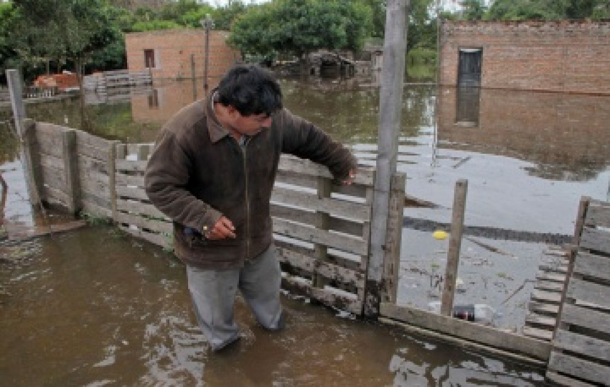 Chaco: el Paraná sigue creciendo por el Paraguay y las lluvias