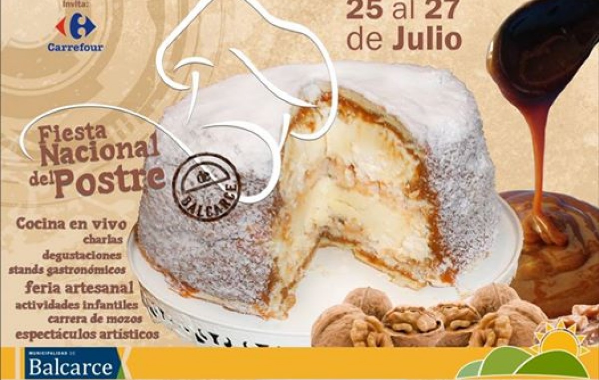 Fiesta Nacional del Postre, Balcarce, 25 al 27 de Julio