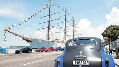 La fragata Libertad visita Cuba luego de 41 años