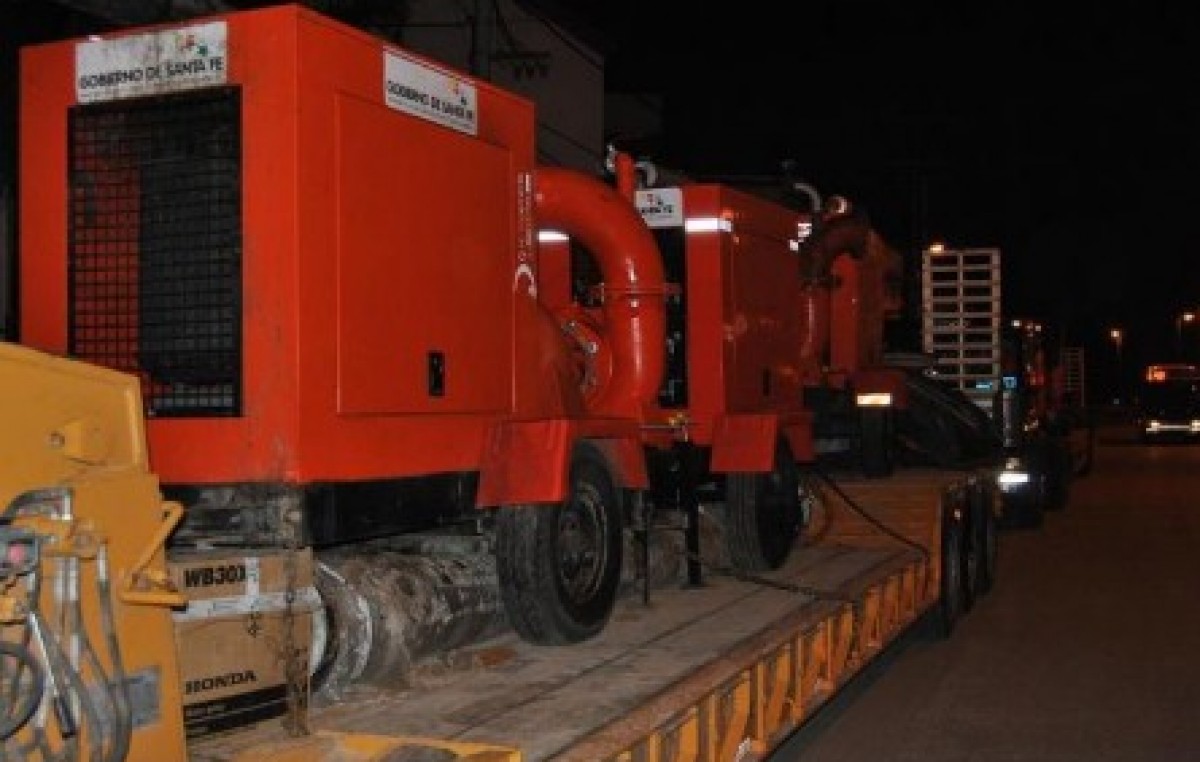 Llegaron a Formosa las 6 bombas enviadas desde Santa Fe y vienen otras 3 de La Plata