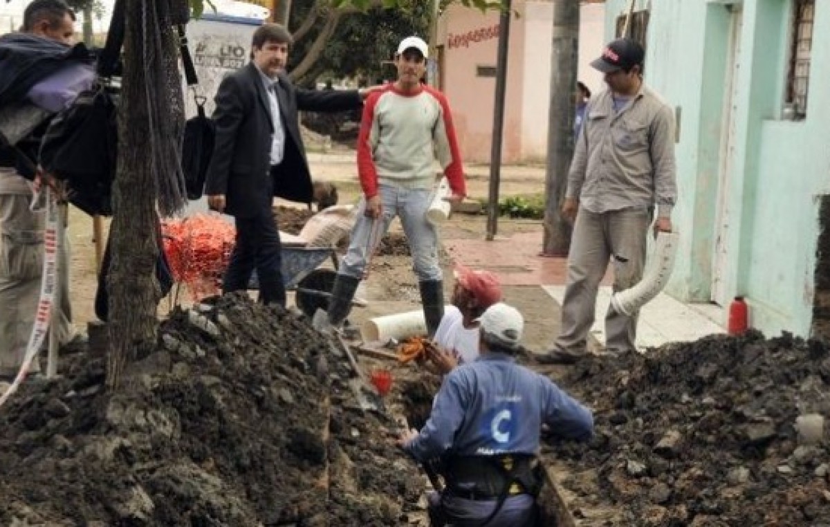 La red cloacal de Villa Itatí está en su etapa final