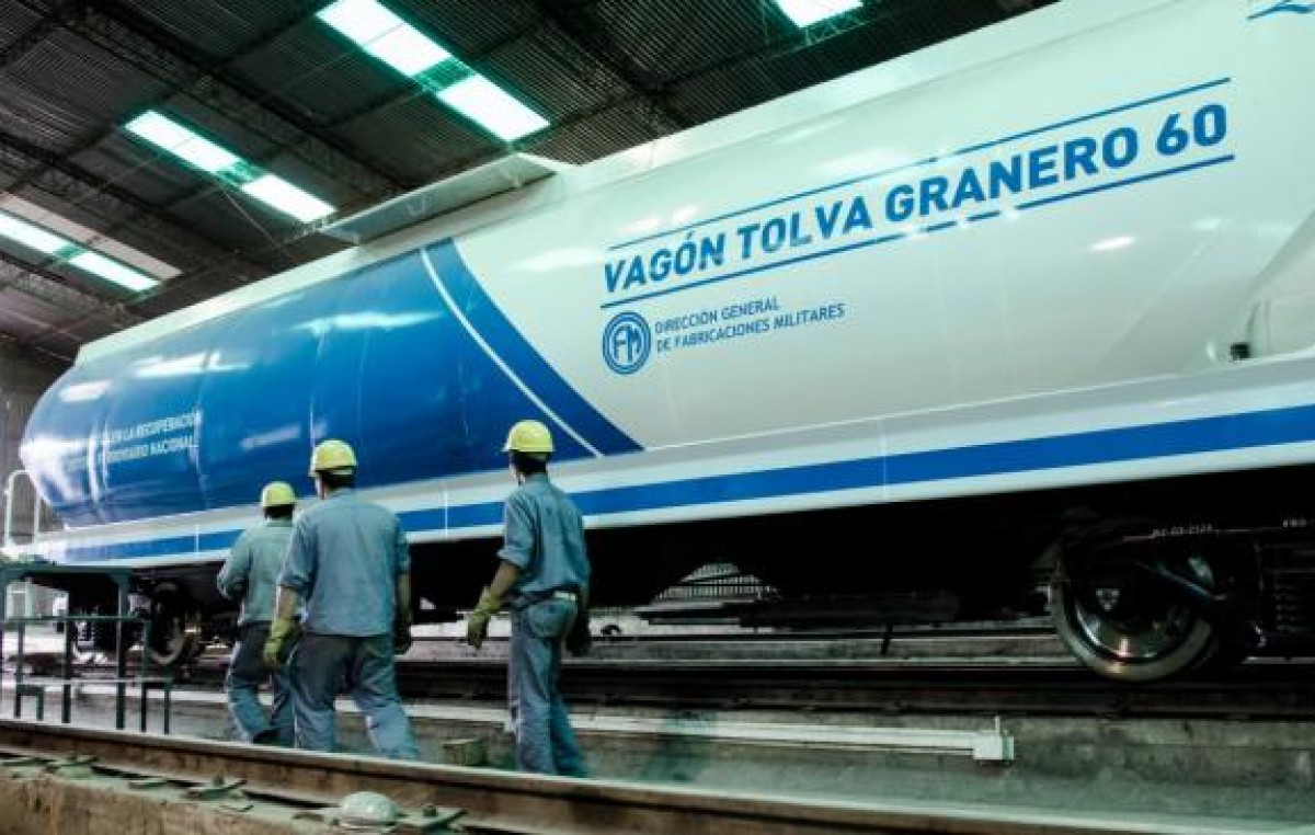Anuncian que Fábrica Militar Río Tercero producirá mil vagones