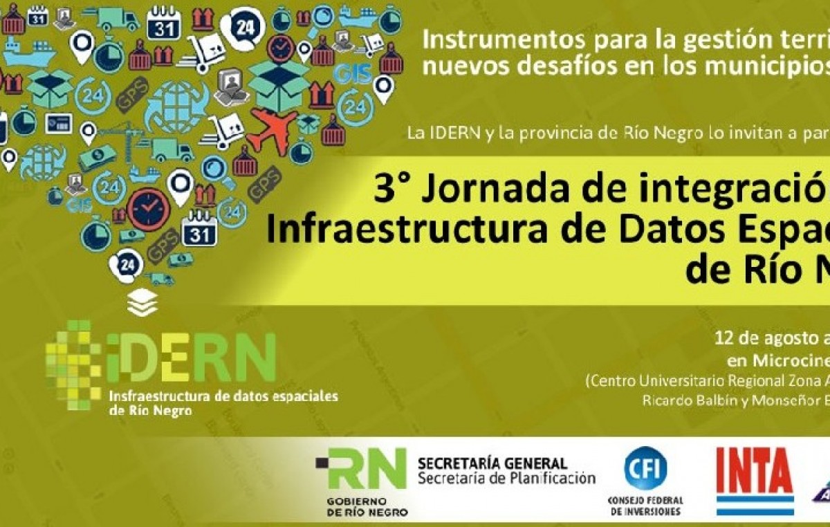 Provincia capacitará a municipios rionegrinos en el uso de nuevas tecnologías para la gestión territorial