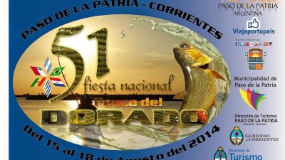 Fiesta Nacional del Dorado, Paso de la Patria, del 15 al 18 de agosto