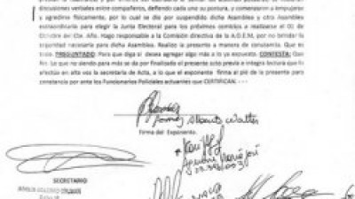 Corrientes: Tras escandalosa asamblea, la AOEM podría quedar acéfala
