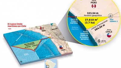Resurgió la tensión limítrofe entre Chile y Perú por un mapa que difundió Lima