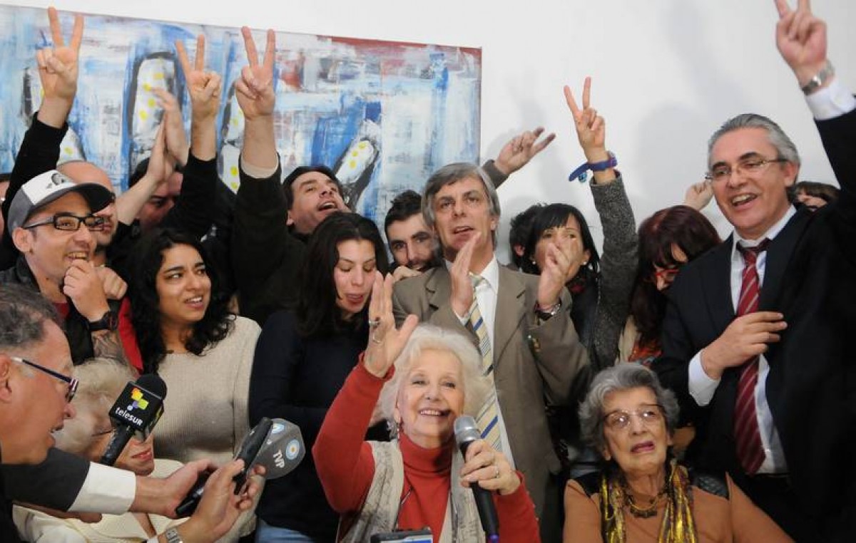 «No quería morirme sin poder abrazarlo», afirmó Estela de Carlotto