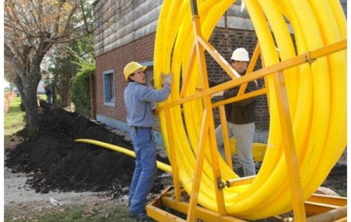 Ejecutan obras de gas natural en 19 localidades entrerrianas por 98 millones de pesos