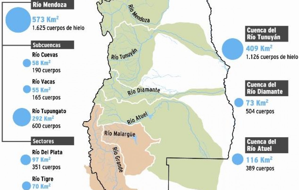 Avanza el censo de glaciares y ya se han detectado 1.171 km2