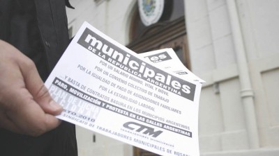 Municipales de Santa Fe agitan huelga antes de fin de mes