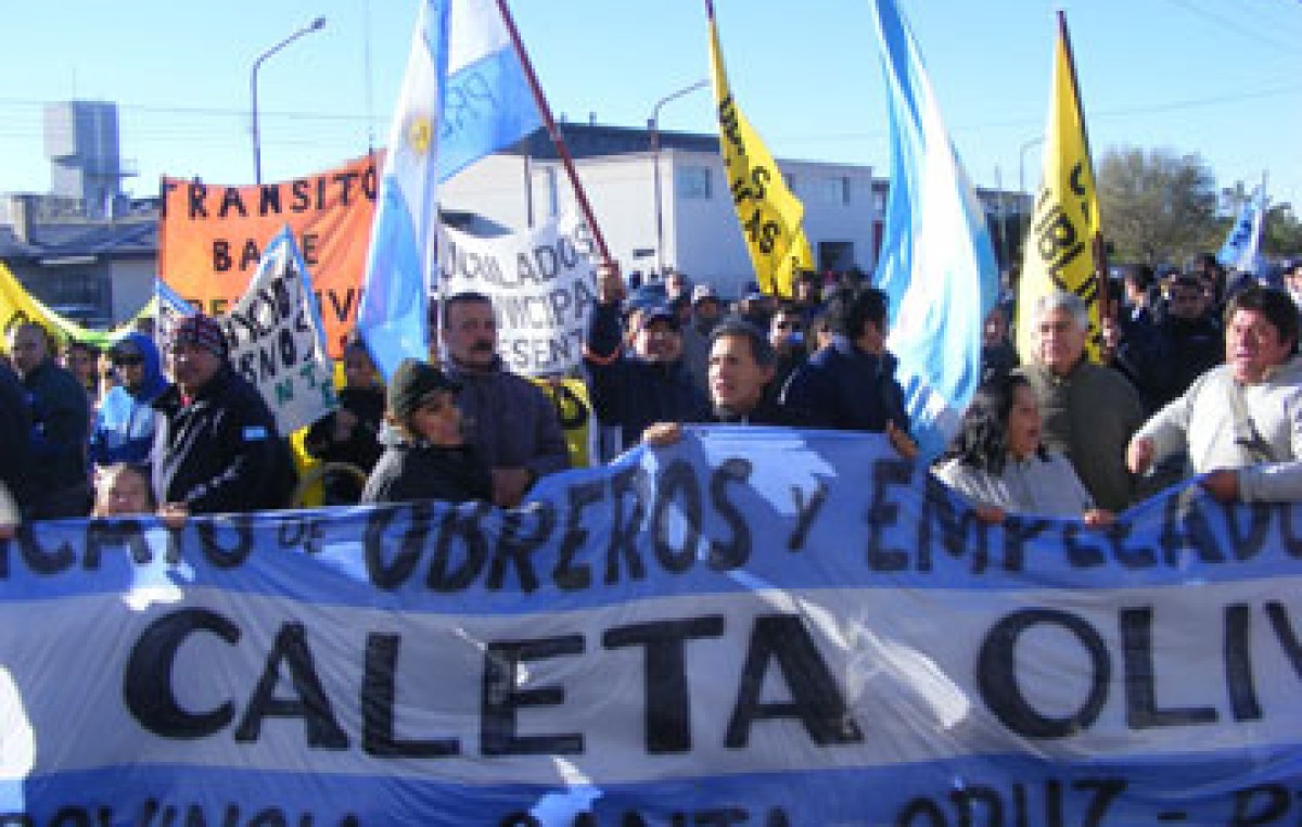Paro en Caleta Olivia: SOEMCO continuaba reclamando por ART